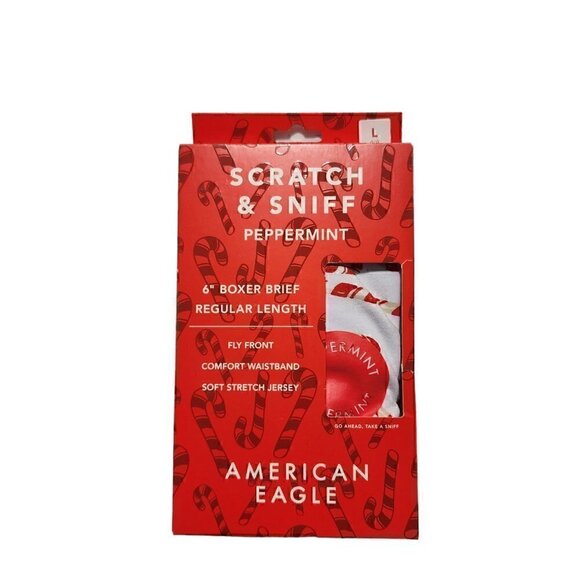 AMERICAN EAGLE Scratch‎ & Sniff Boxer Brief Underwear 6" - Picture 2 of 2